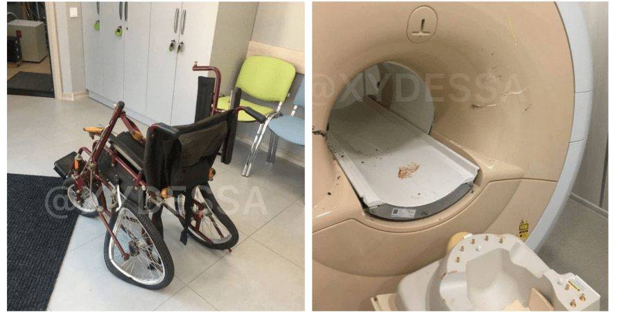 Втянуло в МРТ: в Одессе пациентку засосало с инвалидной коляской. ФОТО
