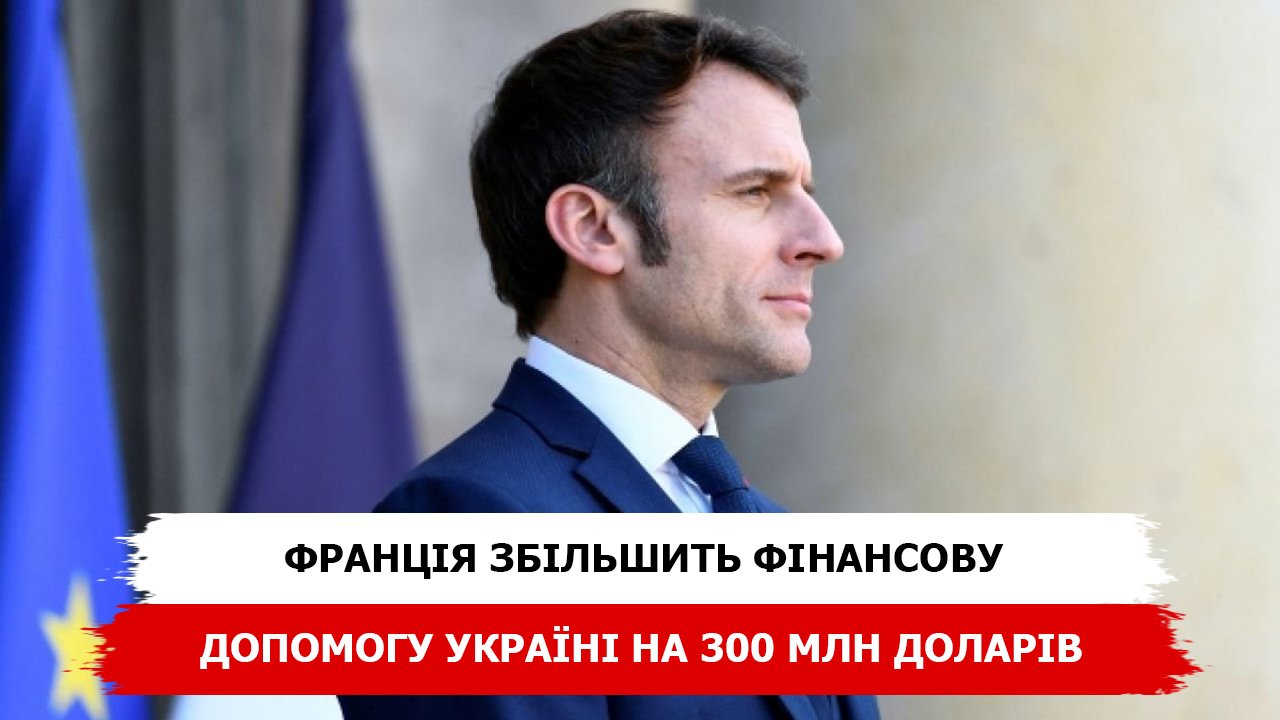 Франція збільшить фінансову допомогу Україні на 300 млн доларів