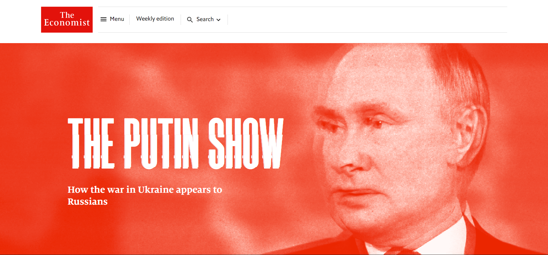 Шоу путіна: якою уявляють росіяни війну в Україні - Economist