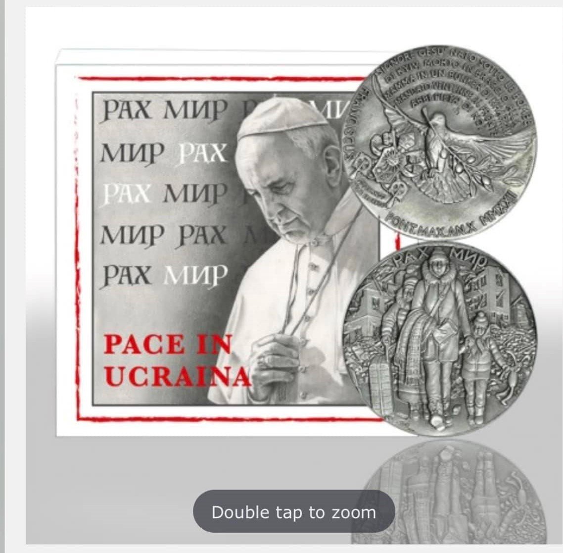 Ватикан випустив срібну монету присвячену Україні