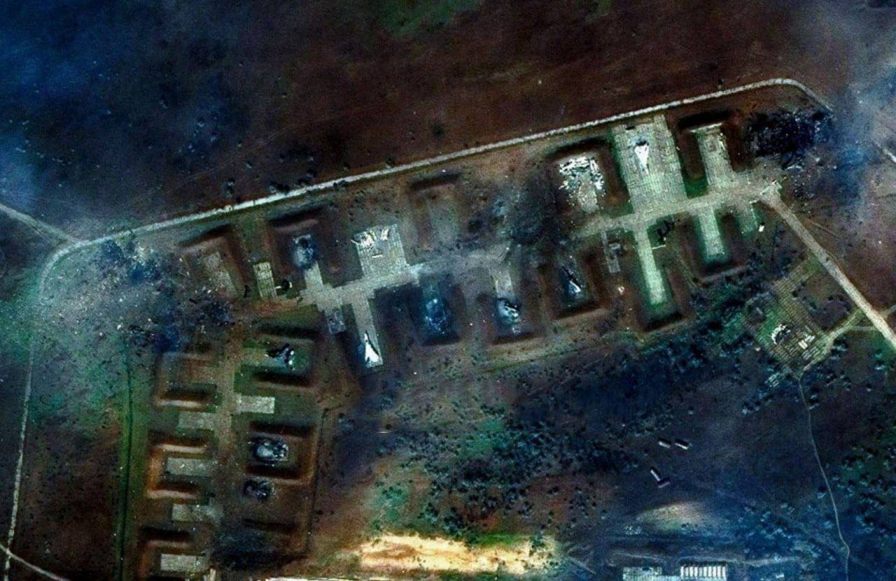 У мережі опублікували супутникові знімки знищених літаків РФ в окупованому Криму
