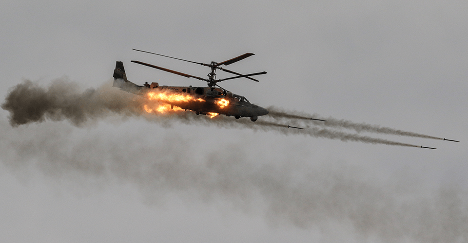 На Херсонщині збито ворожий ударний  гелікоптер Ка-52