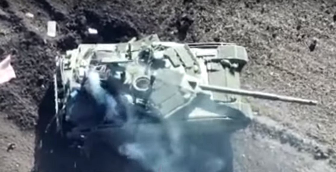 Під Бахмутом знищили новітній російський танк Т-90М “Прорыв”