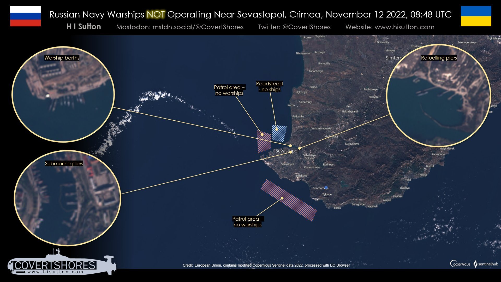 Кораблі ЧФ РФ майже не виходять з бухти Севастополя після жовтневої атаки морських дронів