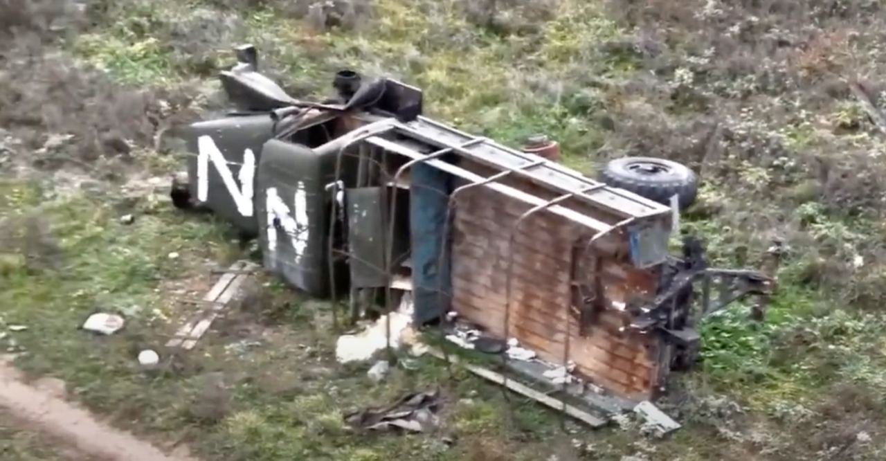 З’явилося відео знищеної техніки в Чорнобаївці на Херсонщині