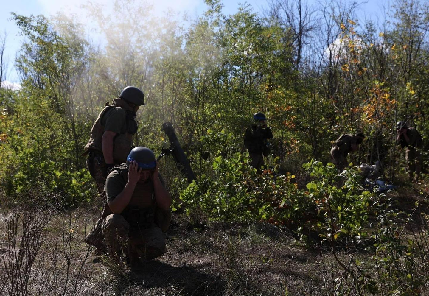 Воїни 15 ОМПб з мінометів вдарили по російських окупантах. ВІДЕО