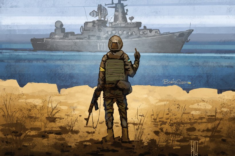 Послання «русскому воєнному кораблю» стало фразою року в Литві