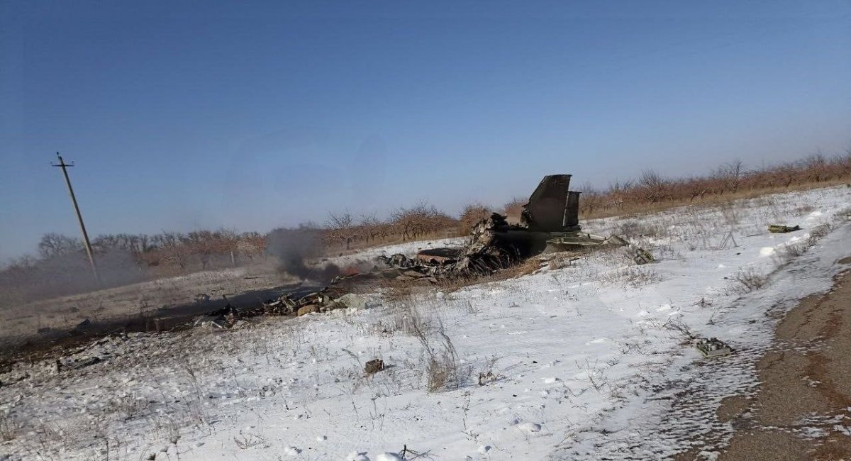 В Бєлгородській області розбився російський штурмовик Су-25