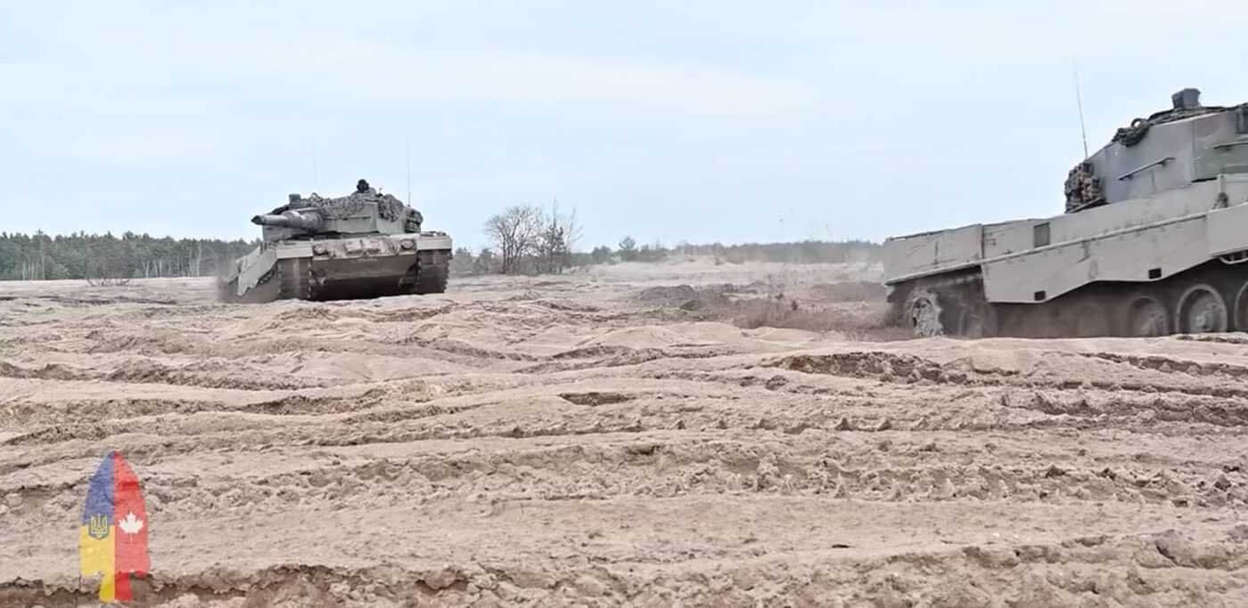 Канада показала навчання ЗСУ на танках Leopard 2. ВІДЕО