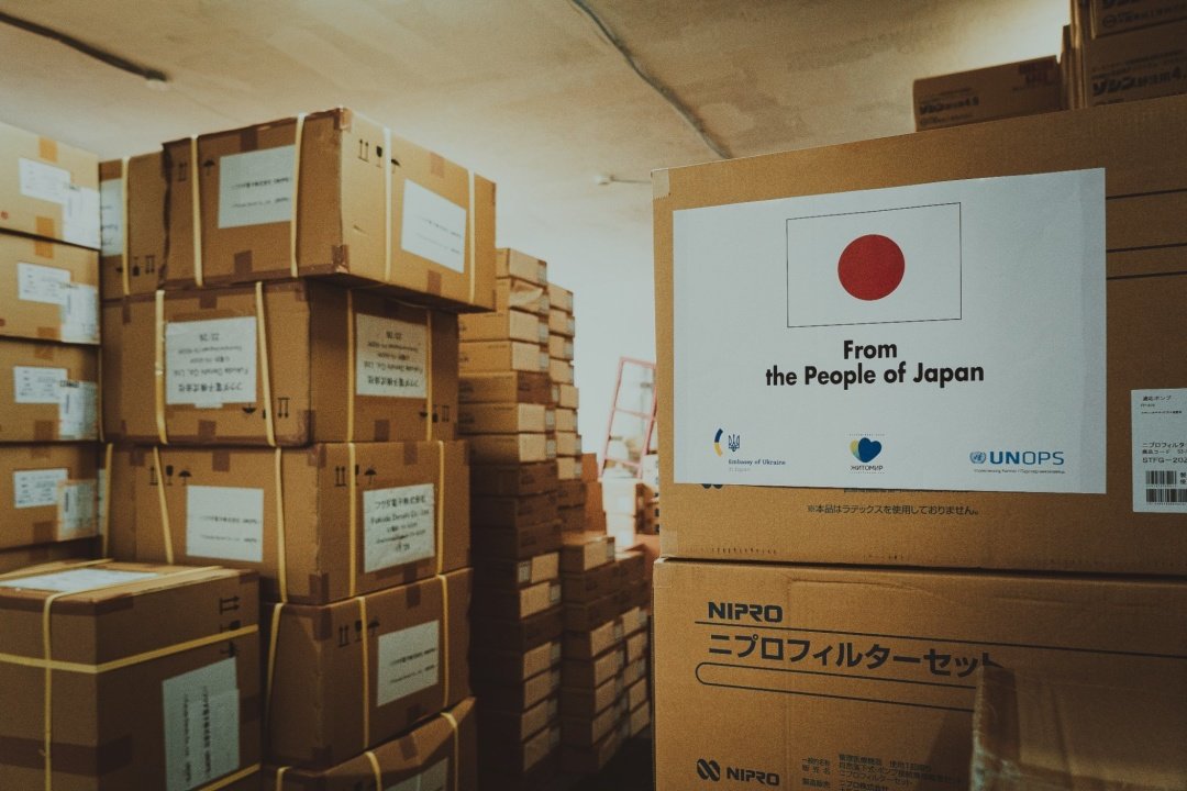 За минулий рік Японія надала Україні допомоги на приблизно $1,6 млрд
