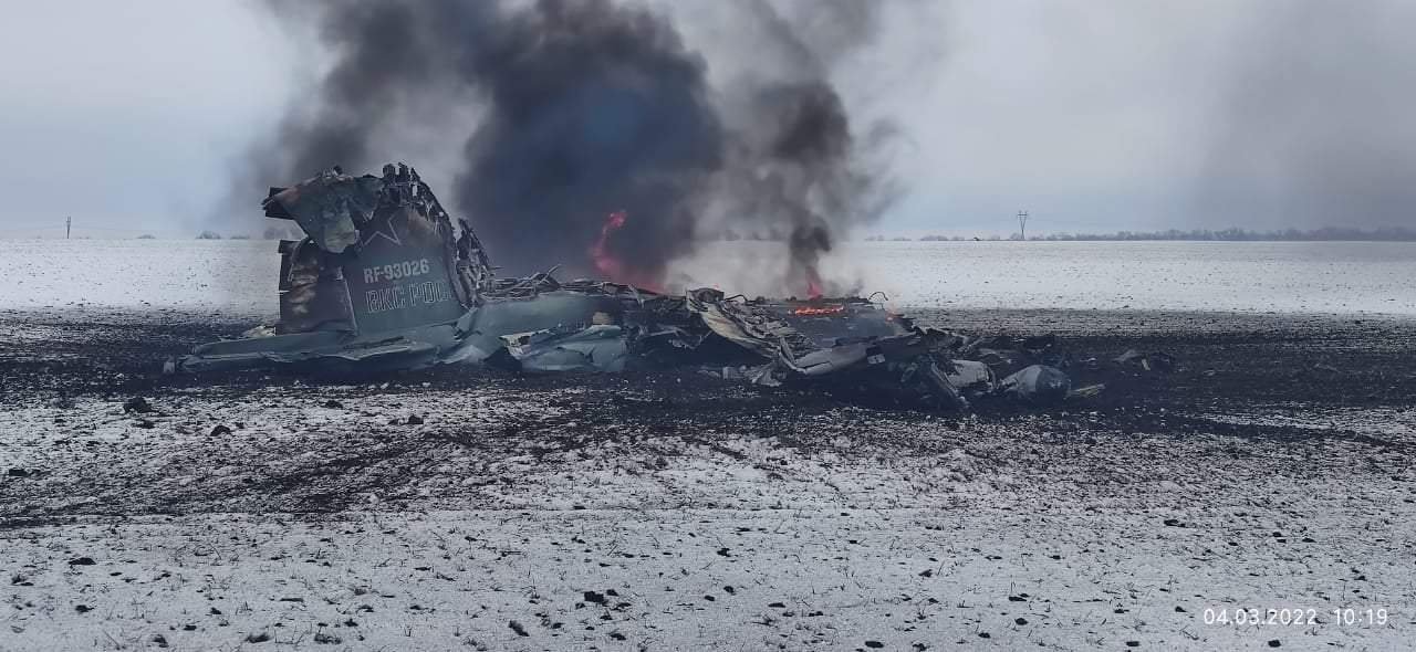 Над Бахмутом збили російських Су-25. ВІДЕО