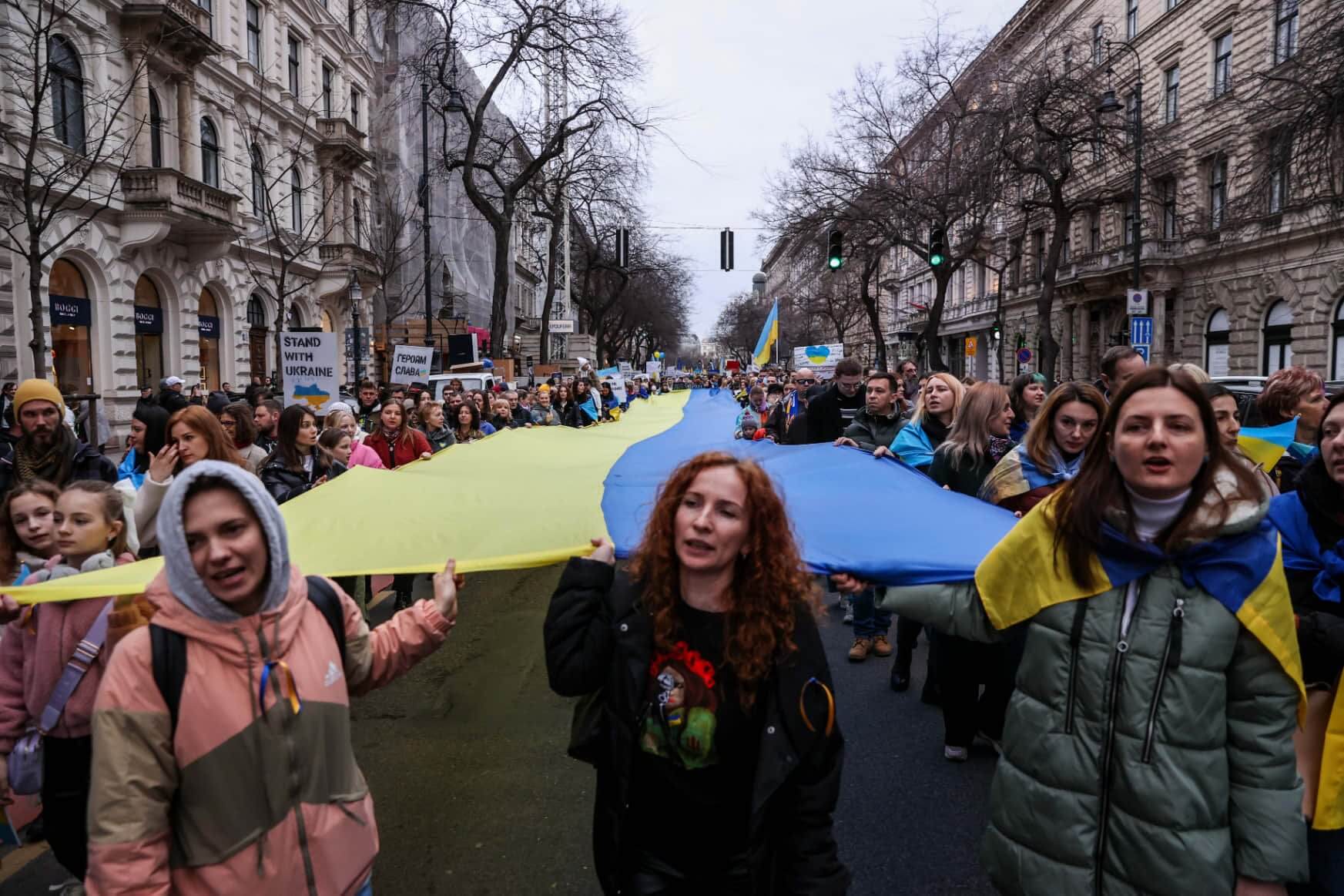 Проукраїнський мітинг в Будапешті — мер висловив промову